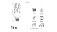 Cata 15W Spiral Ampul CT-1137